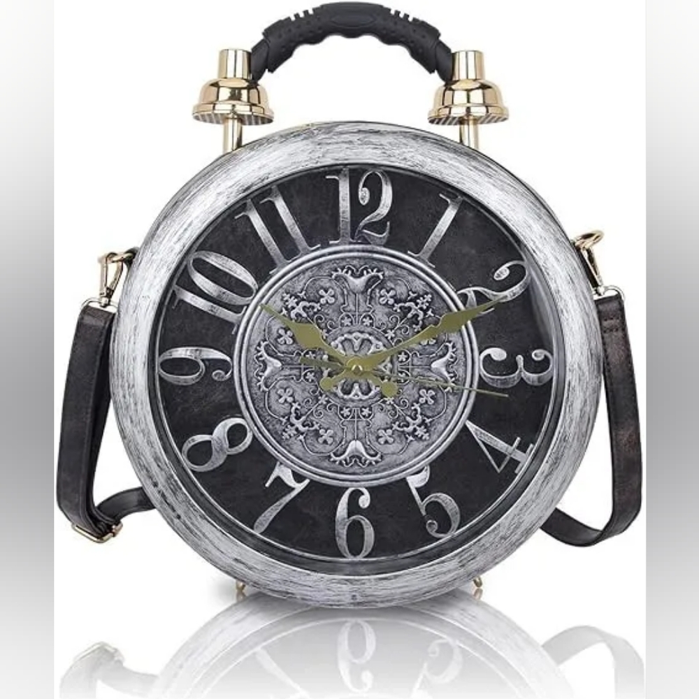 Angelo Barcelo Clock Purse, fully functional, brand new, with tags